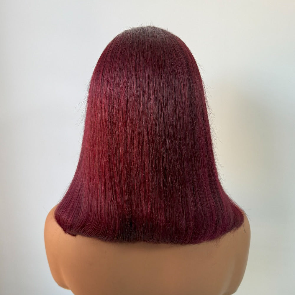 Lace frontal Bob wig Burgundy
