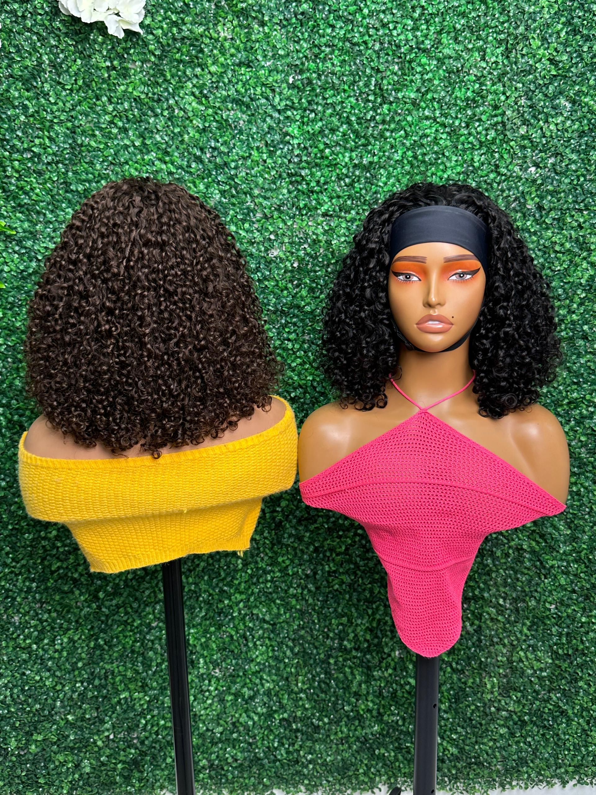 16  inch Pixie curly headband wig