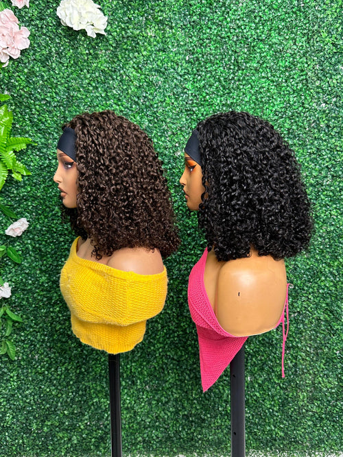 16  inch Pixie curly headband wig