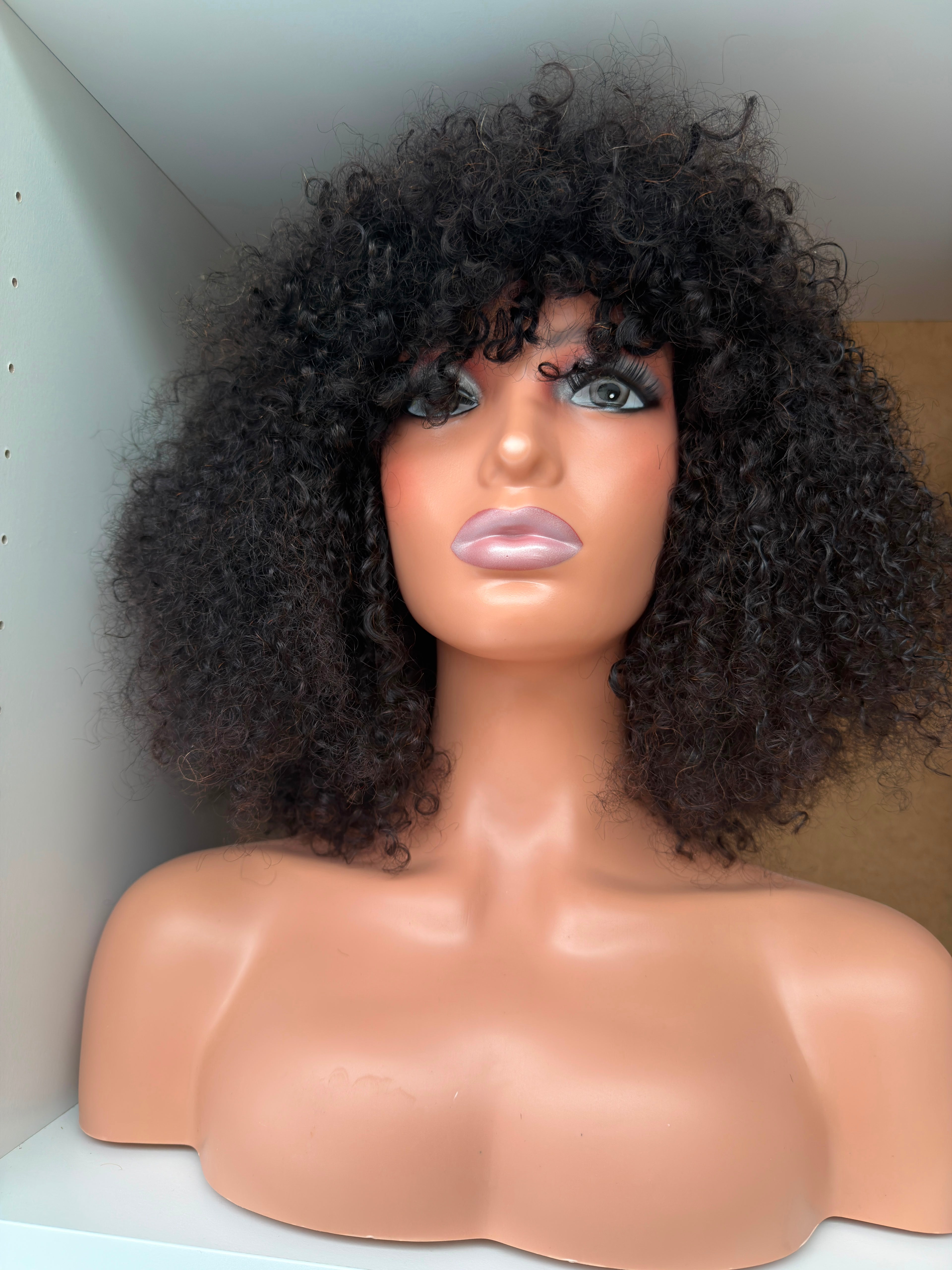 Midnight Pixie Curl Bang Wig