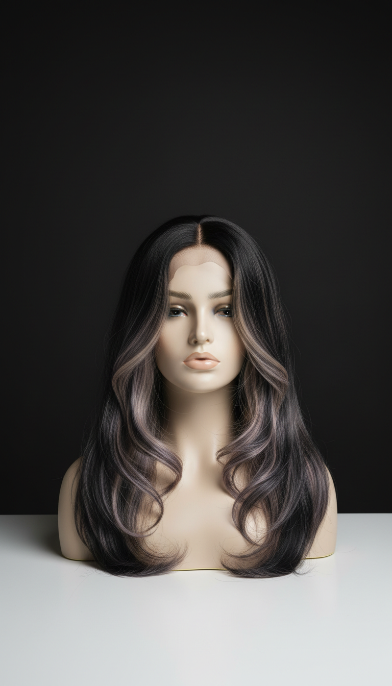Long Layered Remy Hair Wig