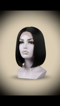 Sleek Blunt Bob Lace-Front Wig