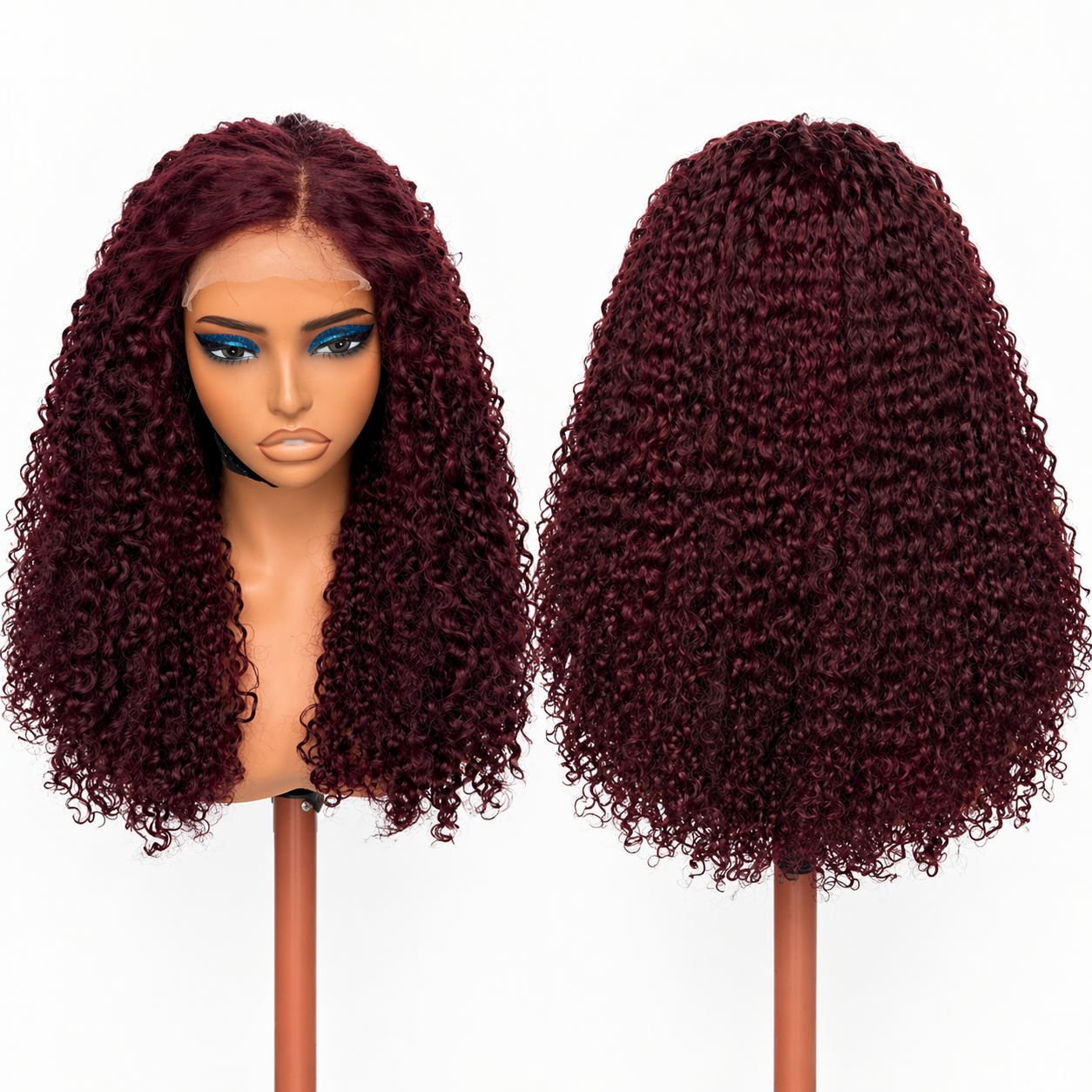 Pixie Curls Burgundy lace frontal