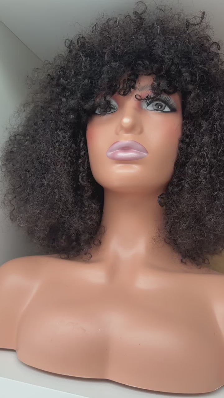 Midnight Pixie Curl Bang Wig