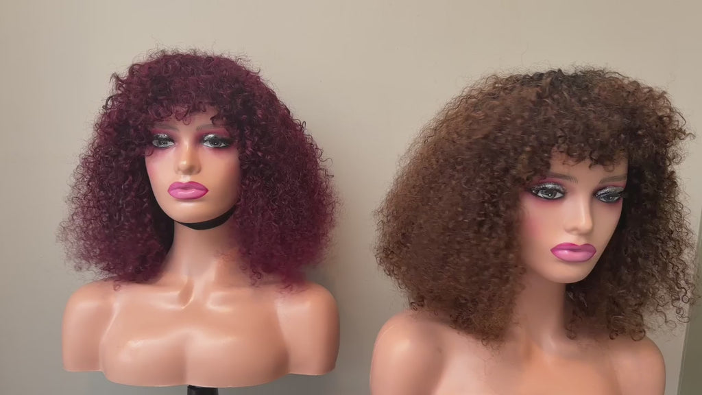 Midnight Pixie Curl Bang Wig