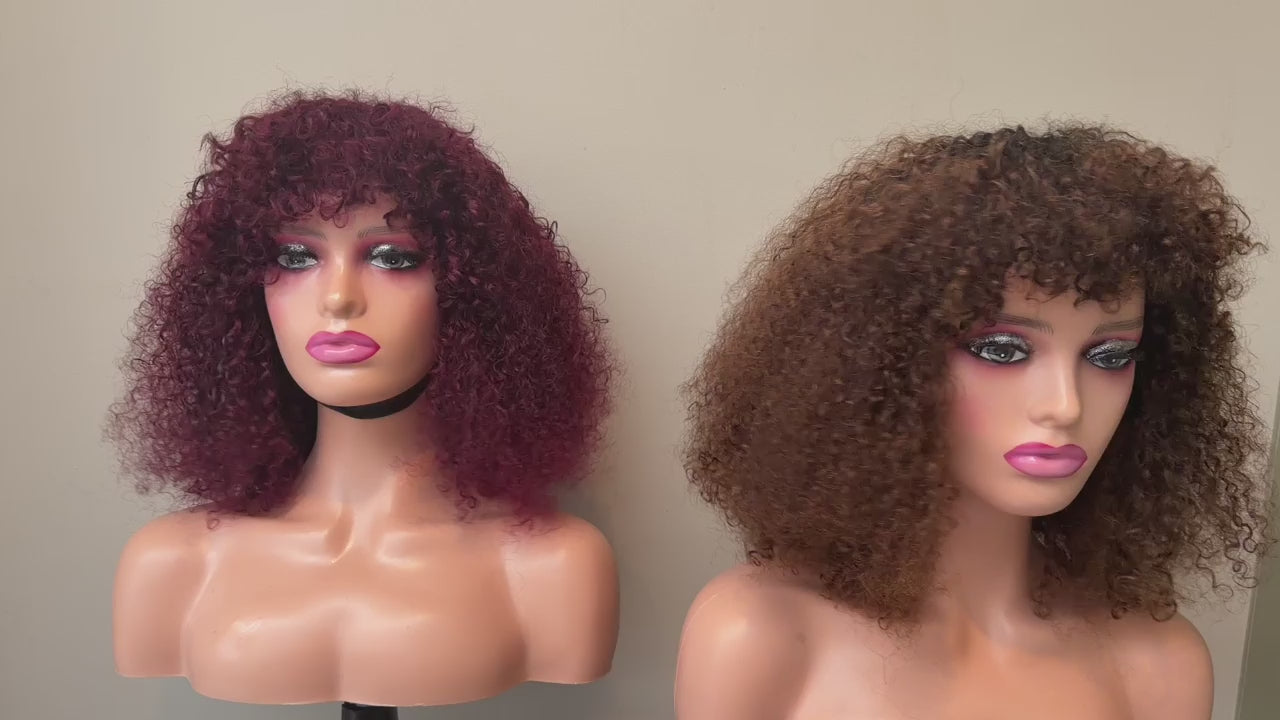 Midnight Pixie Curl Bang Wig